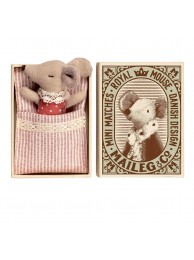 Maileg - Mouse, Baby, sleepy-wakey in box 